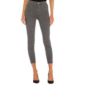 FRAME Ali High Rise Cigarette Gray Plaid Denim - Size 26